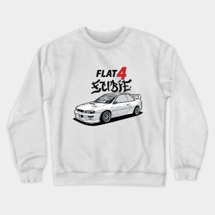 Subie Meaneye Japanese Manga Style - JDM Car Crewneck Sweatshirt